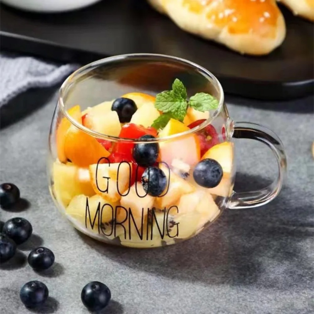 1pc Creative Glass Coffee Tea  - Coffee Tea Name 评论和价格