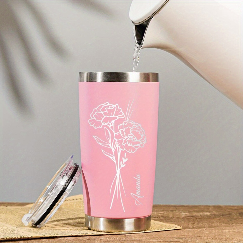 Custom Name Carnation Birth Fl - Coffee Tea Name 评论和价格