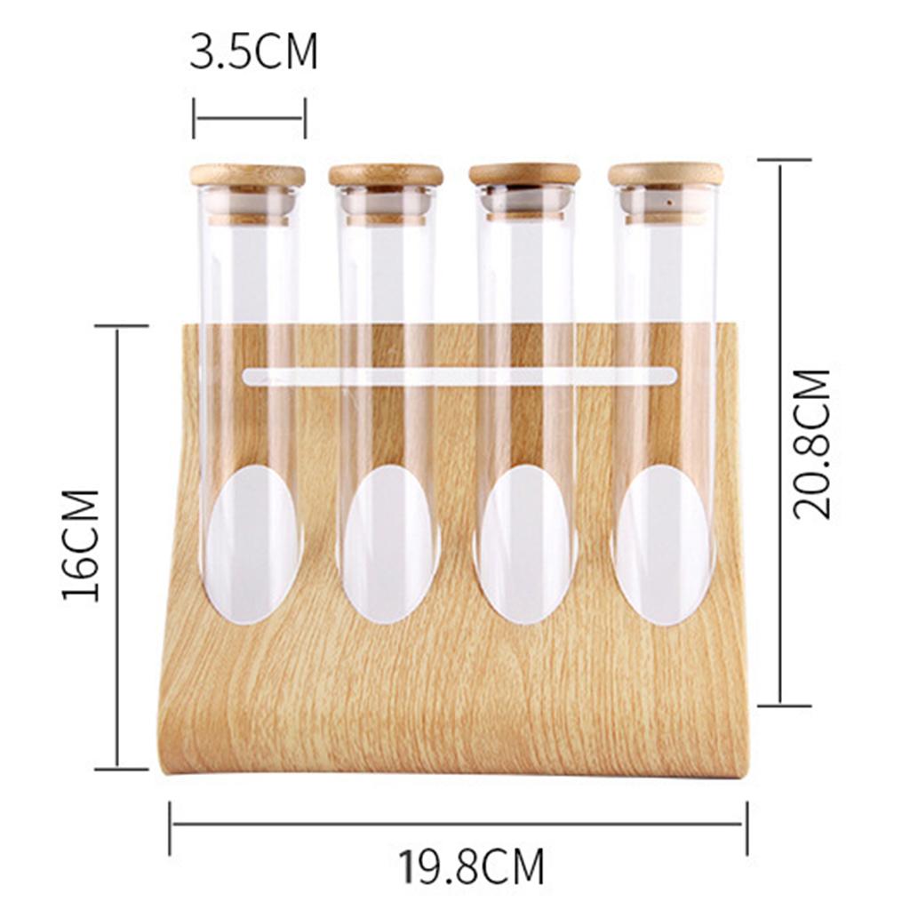 Glass Tube Storage Rack Visibl - Coffee Tea & Jane 评论和价格