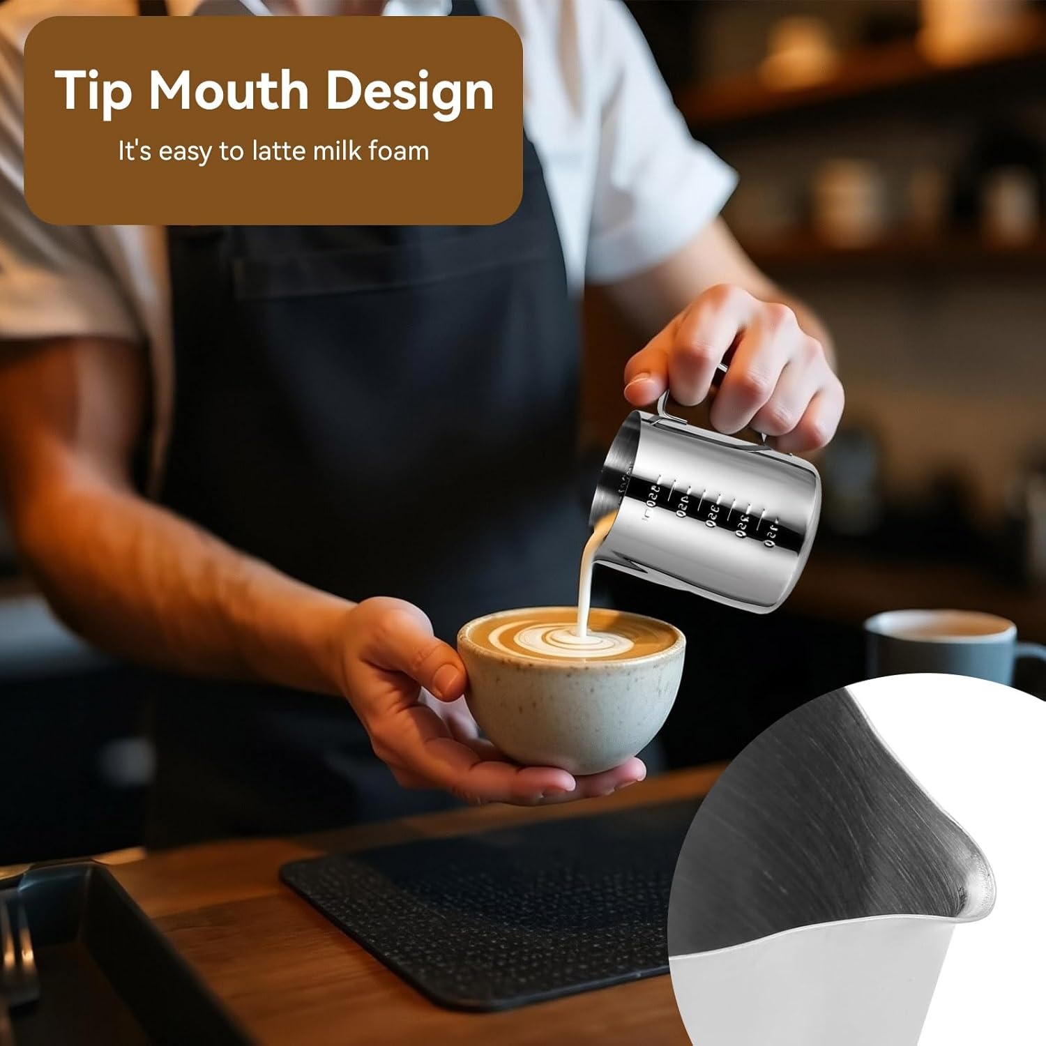 Milk Frothing Pitcher Espresso - Barista Milk Jug 评论和价格