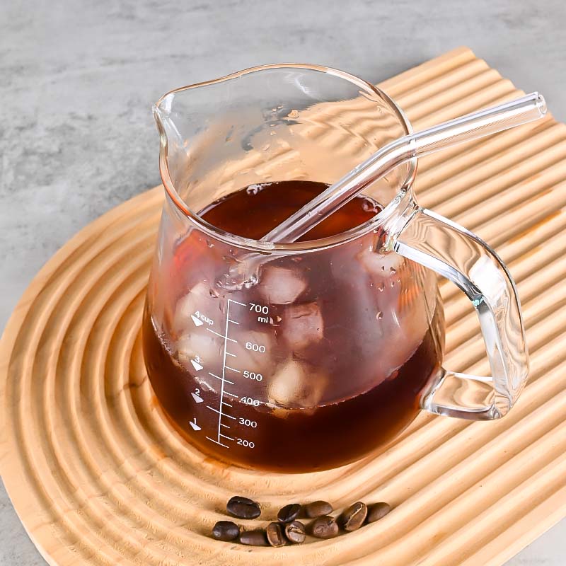 New High Borosilicate 700ml  G - Coffee Tea And Sugar Set 评论和价格