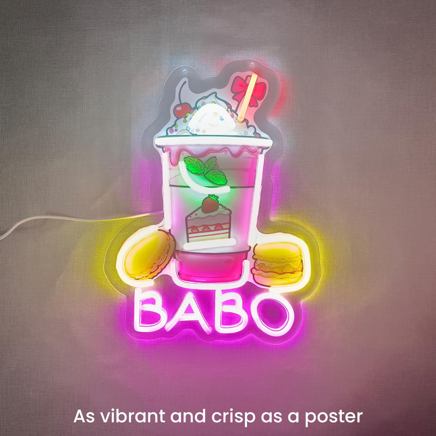 Boba Neon Sign Light Up Bubble - Coffee Tea & Jane 评论和价格