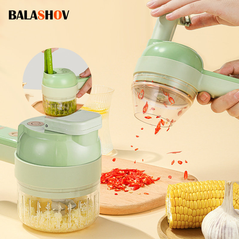 4In1 Electric Vegetable Cutter - Burr Hand Grinder 评论和价格