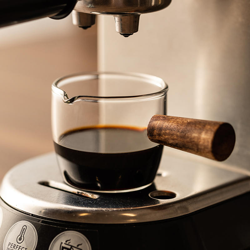 50-250ml Wood Handle Glass Esp - Barista Milk Jug 评论和价格
